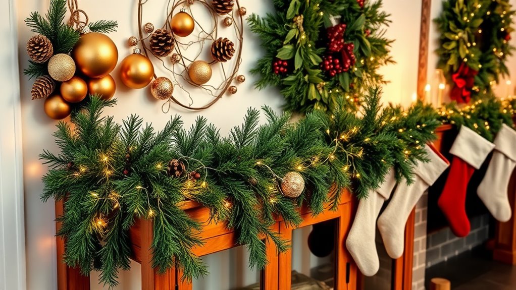 holiday spirit entryway decor