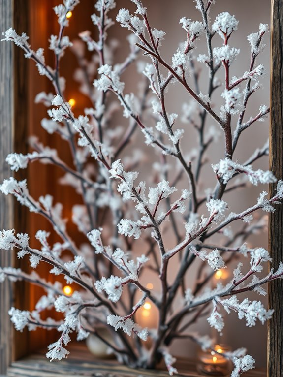 icy branches art display