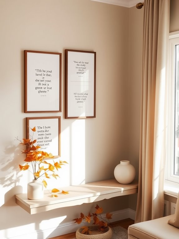 inspirational quotes in frames