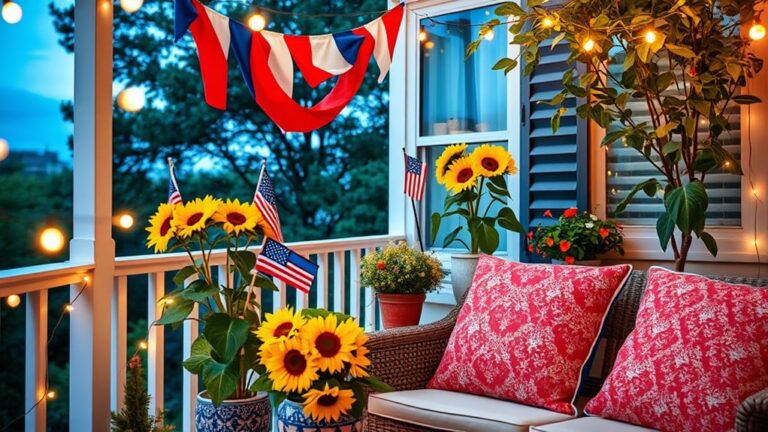 labor day balcony decor