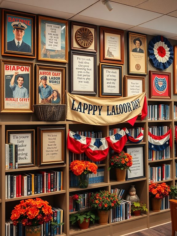 labor day library decor considerations