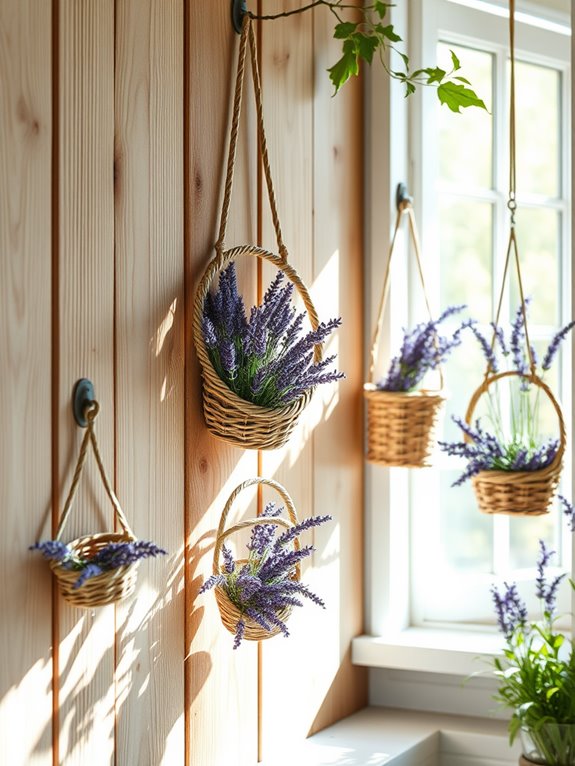 lavender themed wall decoration