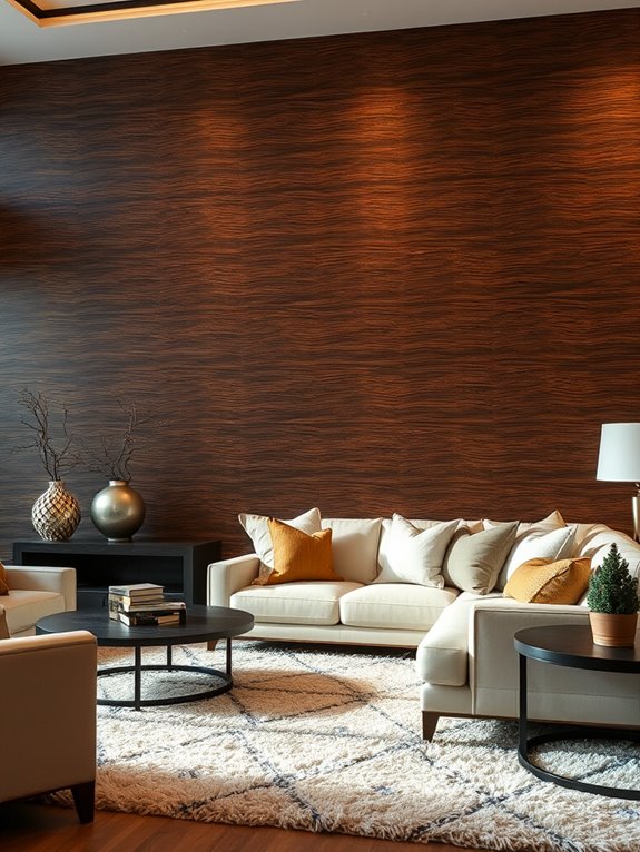 luxurious dark accent wall