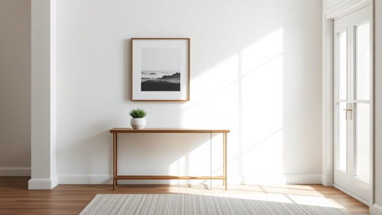 minimalist entryway wall decor