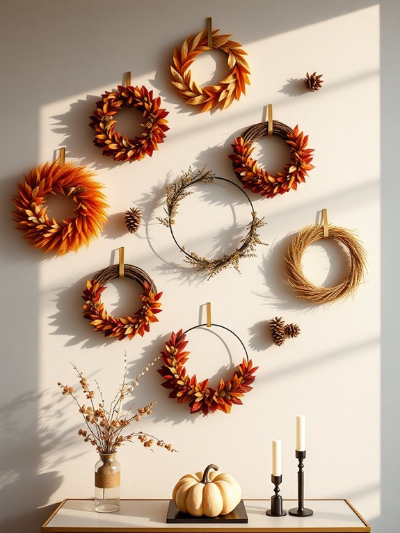 modern elegant wreath designs