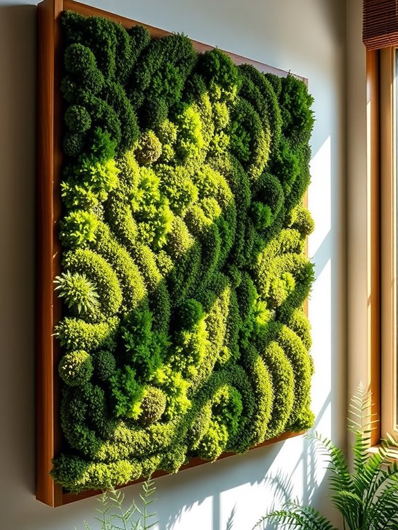 moss inspired wall d cor design