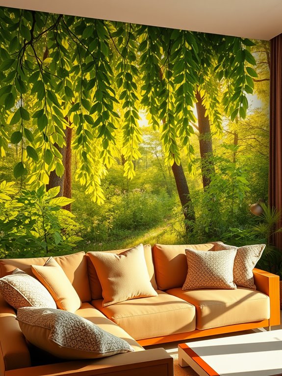 nature inspired cozy ambiance