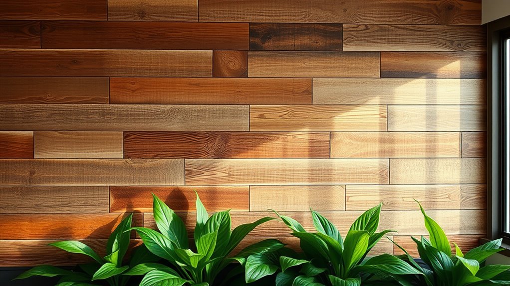 nature inspired reclaimed wood walls
