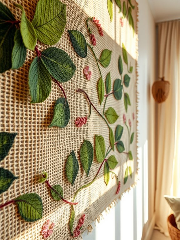nature inspired textured tapestries
