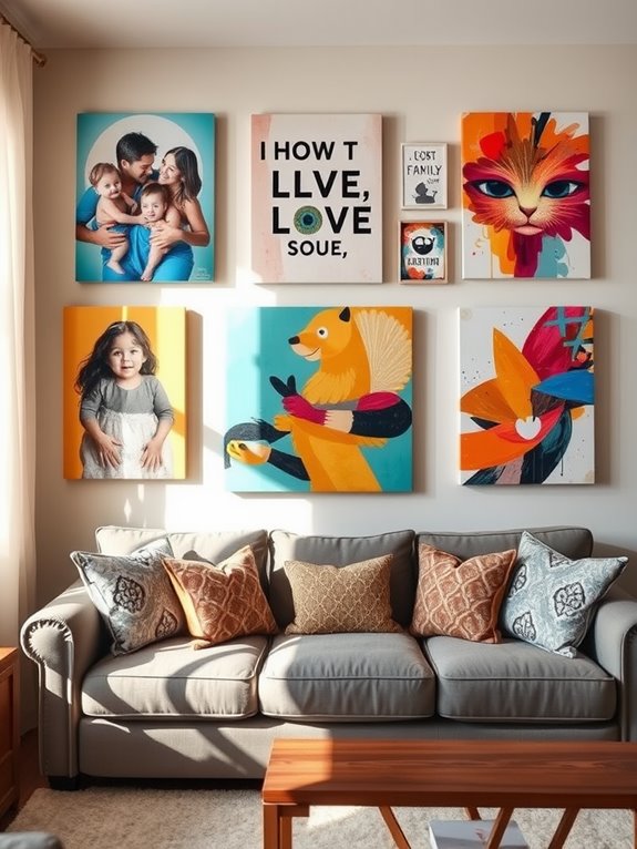 personalized family room decor