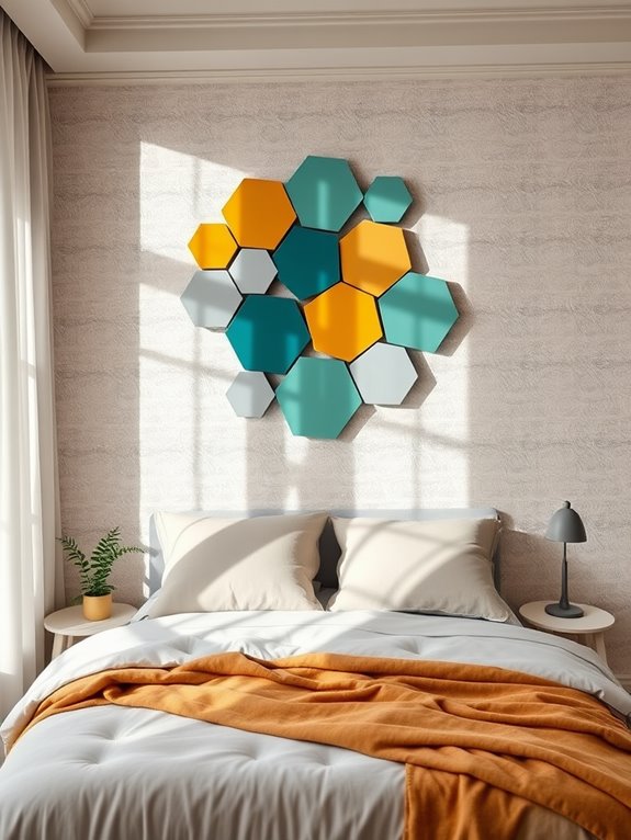 personalized geometric wall decor