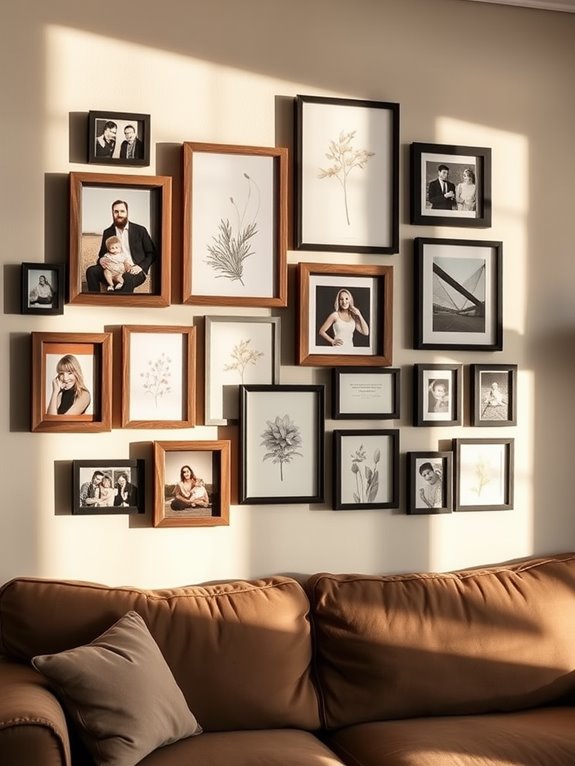 personalized photo gallery wall