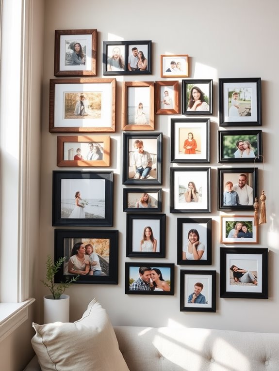 personalized photo gallery wall