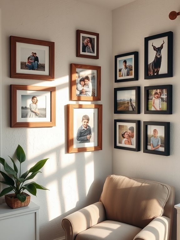 personalized photo gallery wall