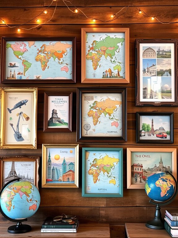 personalized travel themed artwork