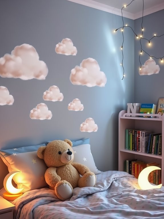 playful cloud wall decor