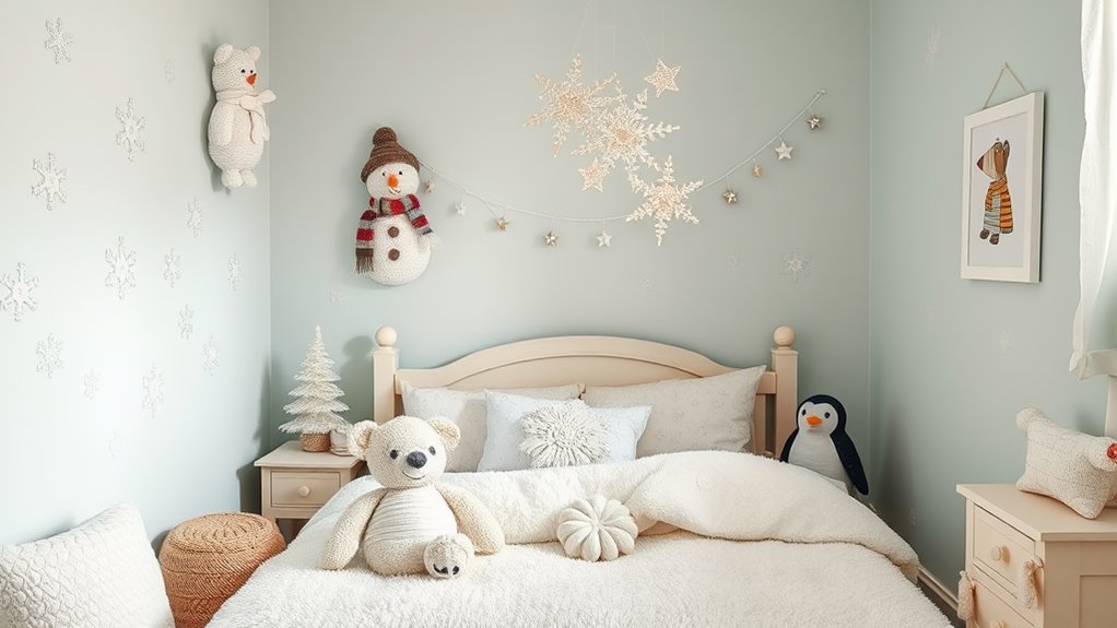 playful winter decorations for children