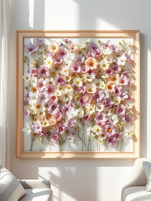 pressed flowers for decoration