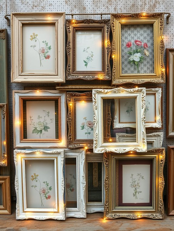 repurposed frames for decor