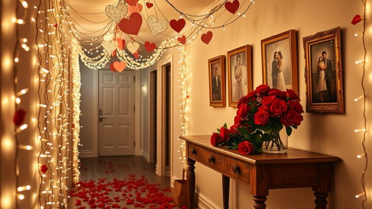 romantic hallway wall decor