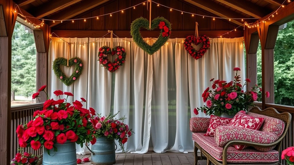 romantic porch wall decor