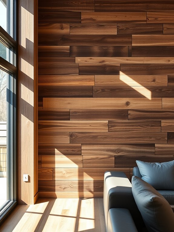 rustic reclaimed wood wall