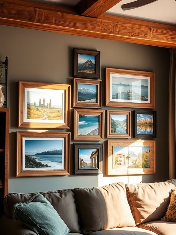 rustic travel photo frames