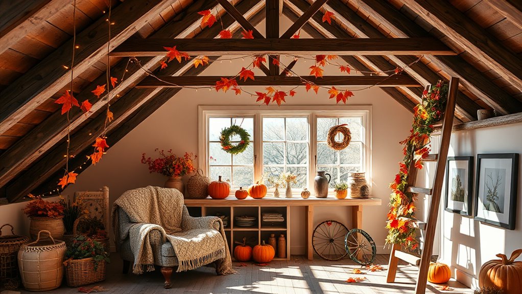 seasonal attic wall decor