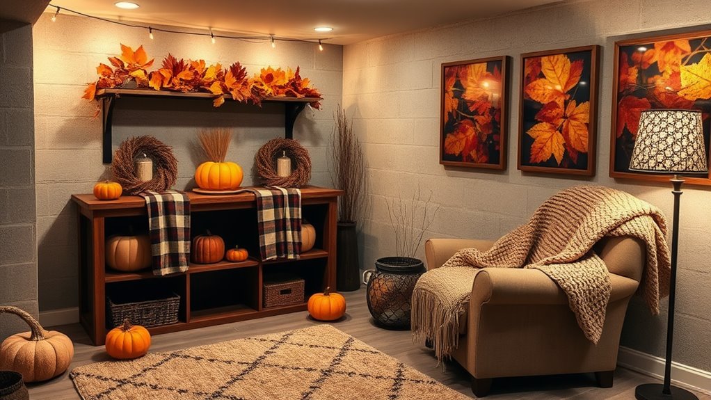 seasonal basement wall decor