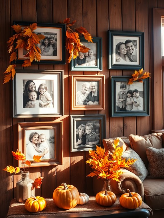 seasonal family photo frames