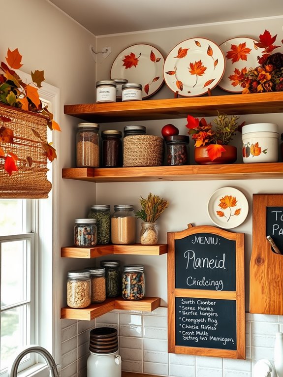 seasonal pantry decor selection