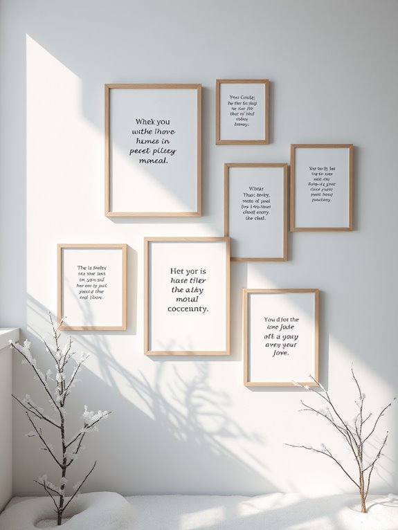 seasonal quotes in frames