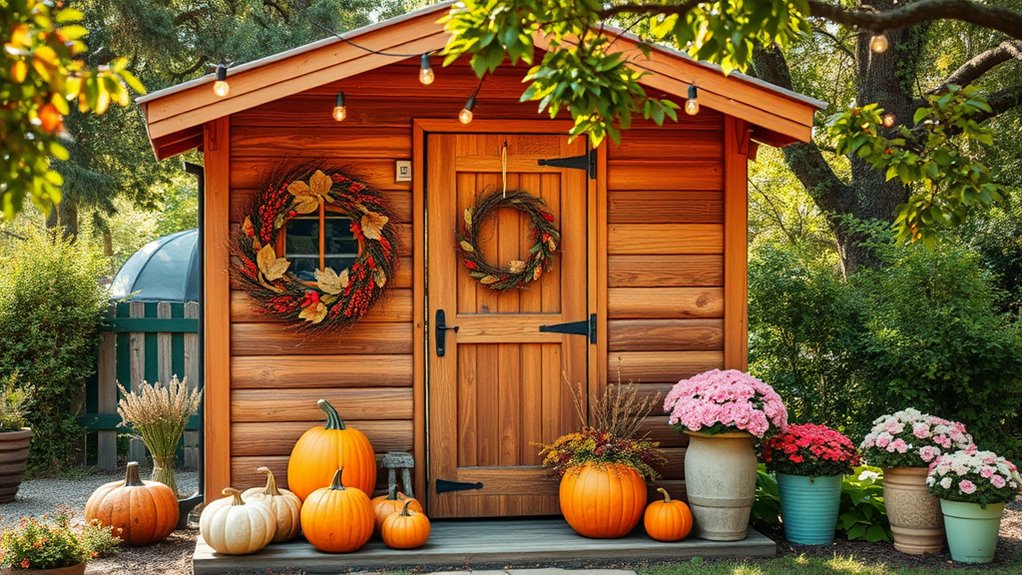 seasonal shed wall decor