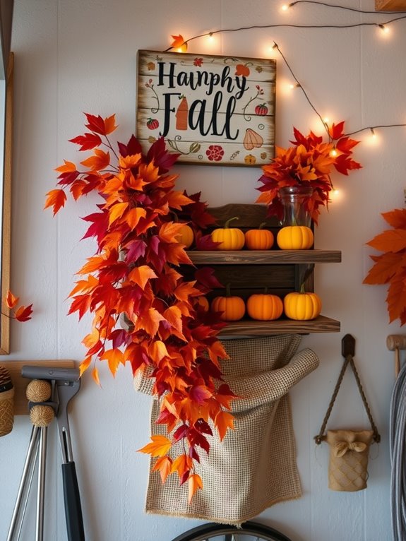 selecting fall garage decor