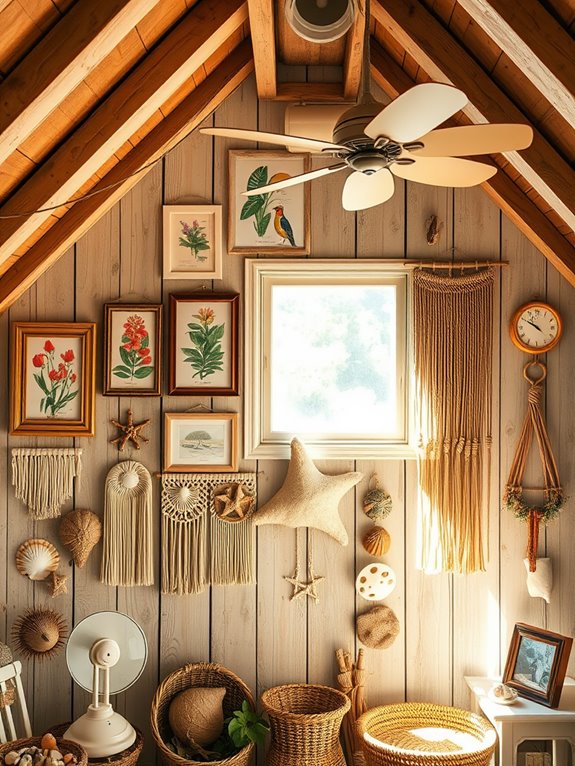 selecting summer attic decor