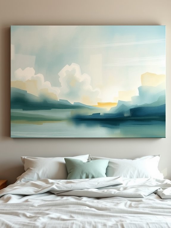 serene abstract landscape art