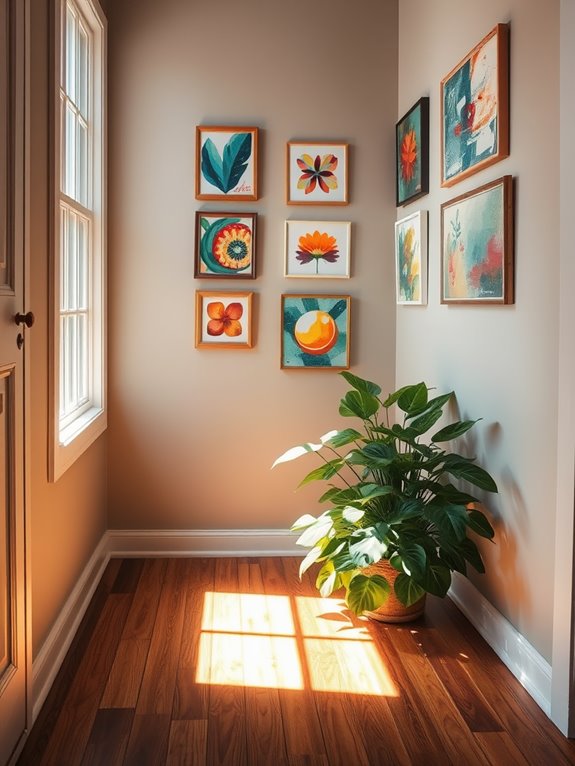 smaller pieces gallery wall