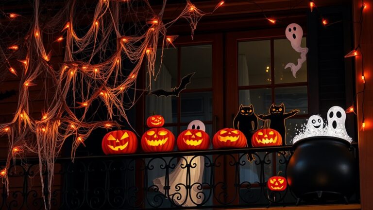 spooky balcony wall decorations