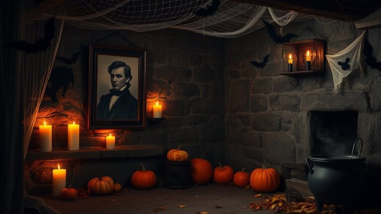 spooky basement wall decorations