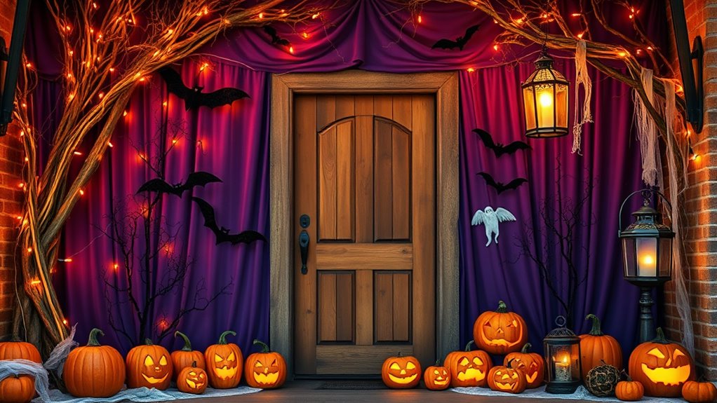 spooky halloween entryway decorations