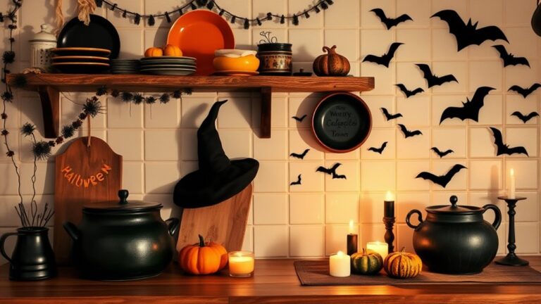 spooky halloween kitchen decor