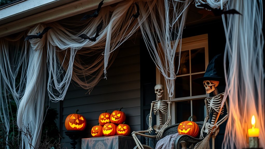 spooky halloween porch decorations