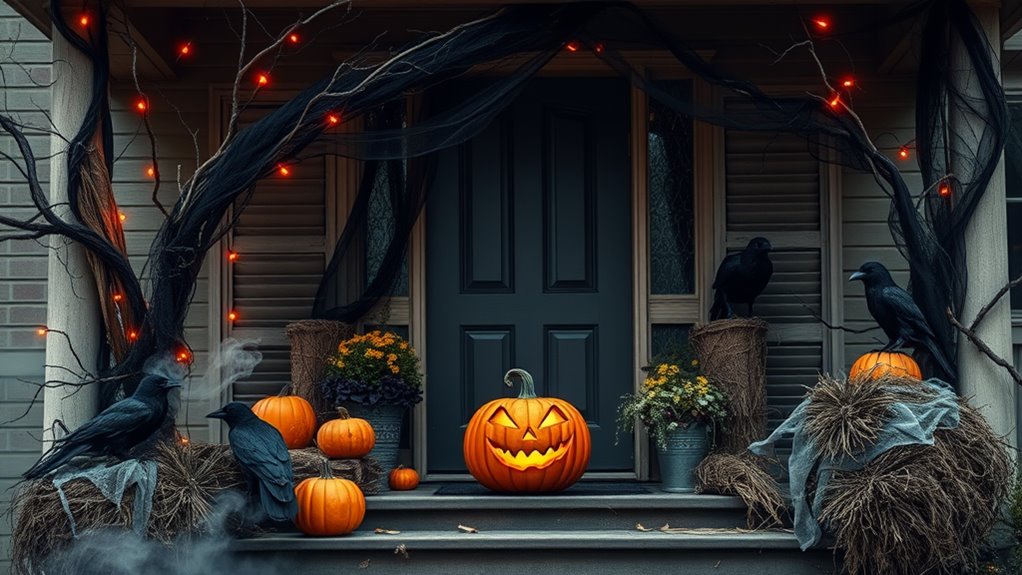 spooky halloween porch decorations