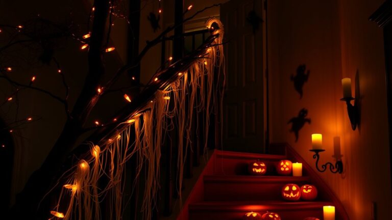 spooky staircase wall decor