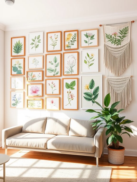 spring gallery wall ideas