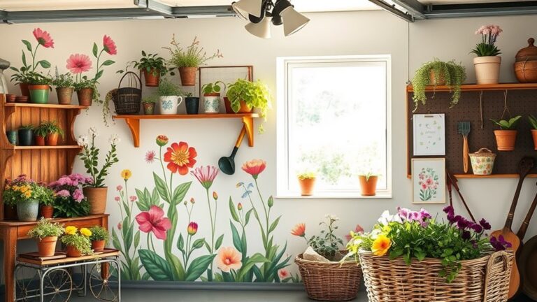 spring garage wall decor