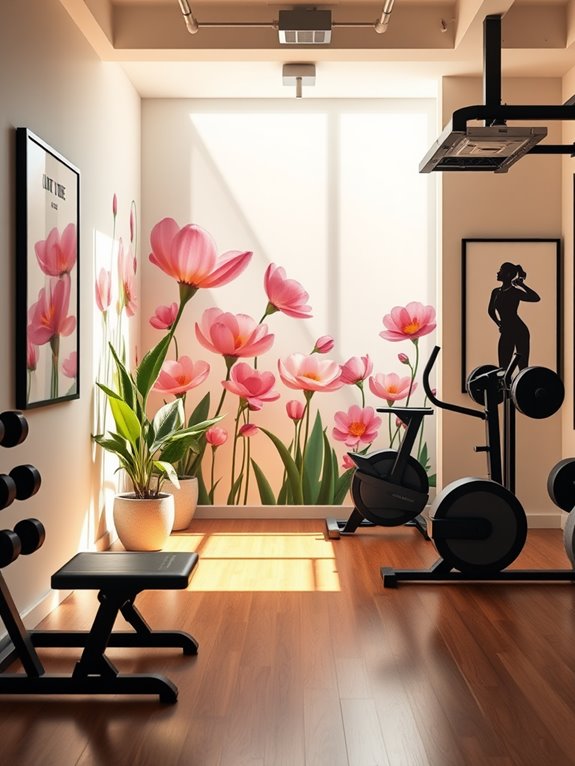 spring home gym decor