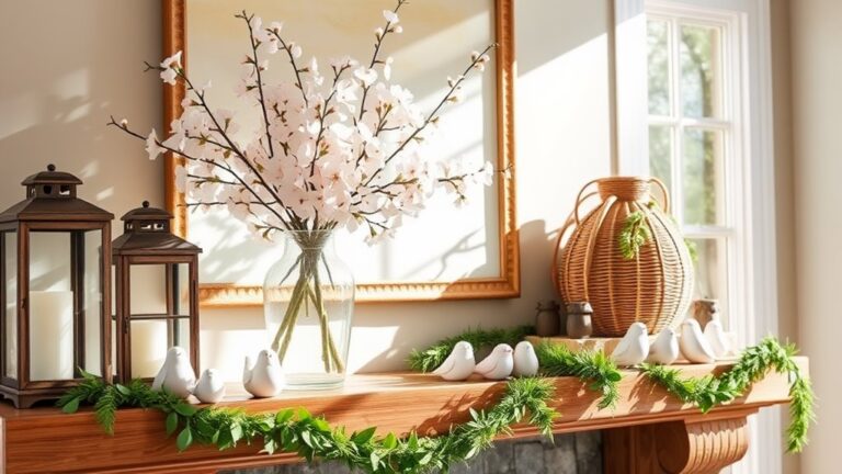 spring mantel decor ideas