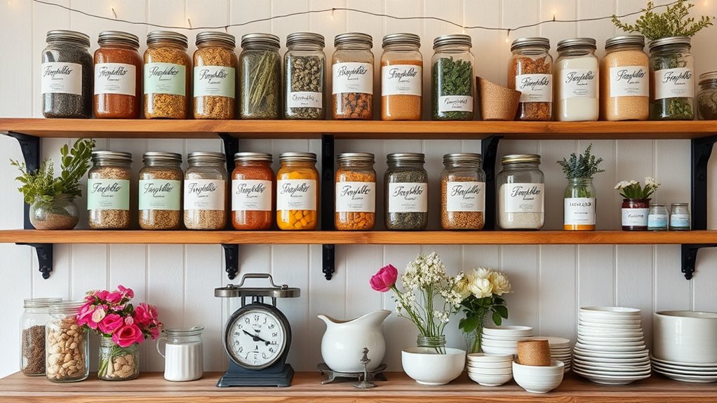 spring pantry wall decor