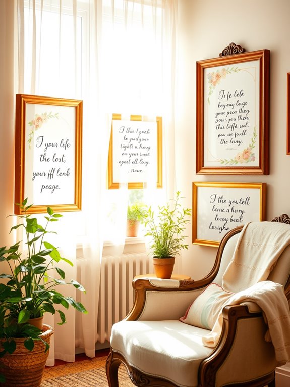 spring quote display ideas